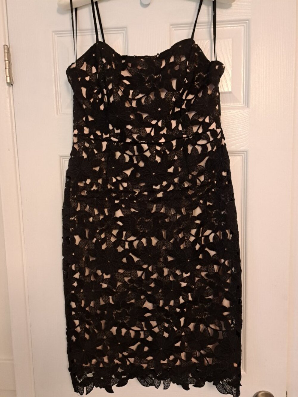 Lulus Looking Divine Black Crochet Lace Bodycon Midi Dress - Picture 9 of 11